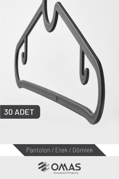 Plastik Elbise Askısı,30 Adet - 5