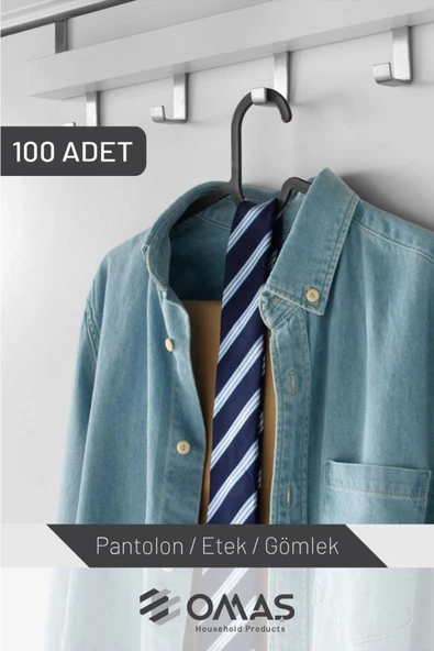 Plastik Elbise Askısı,100 Adet - 4