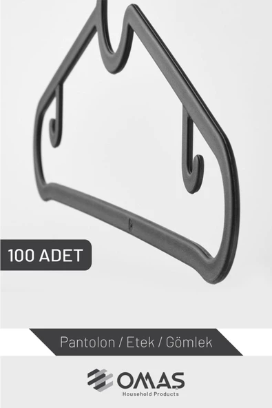 Plastik Elbise Askısı,100 Adet - 5