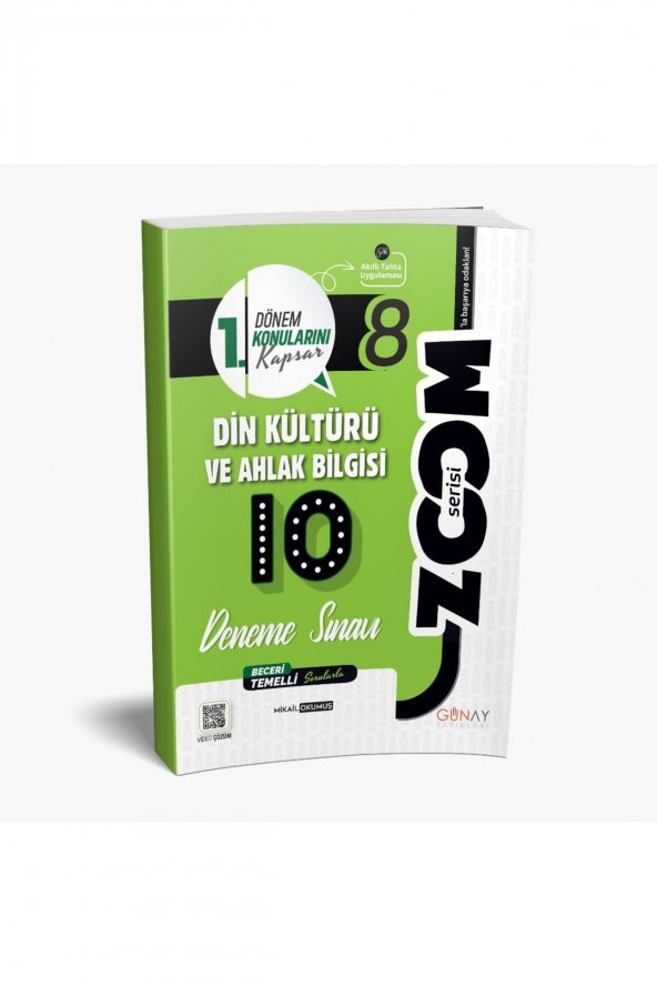 8. Sınıf Din Kültürü 1. Dönem 10lu Denemeler