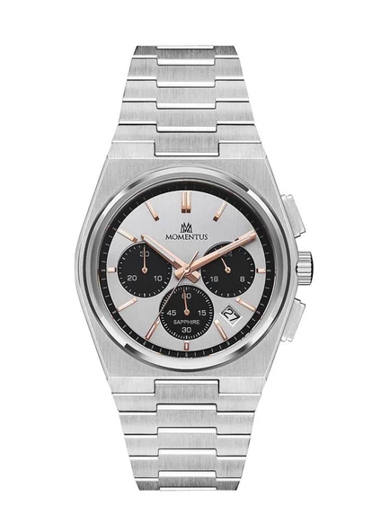 MOMENTUS TM345S-02SR ÇELİK SAFİR CAM ERKEK KOL SAATİ