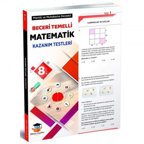 8. Sınıf Matematik Beceri Temelli Kazanım Testleri