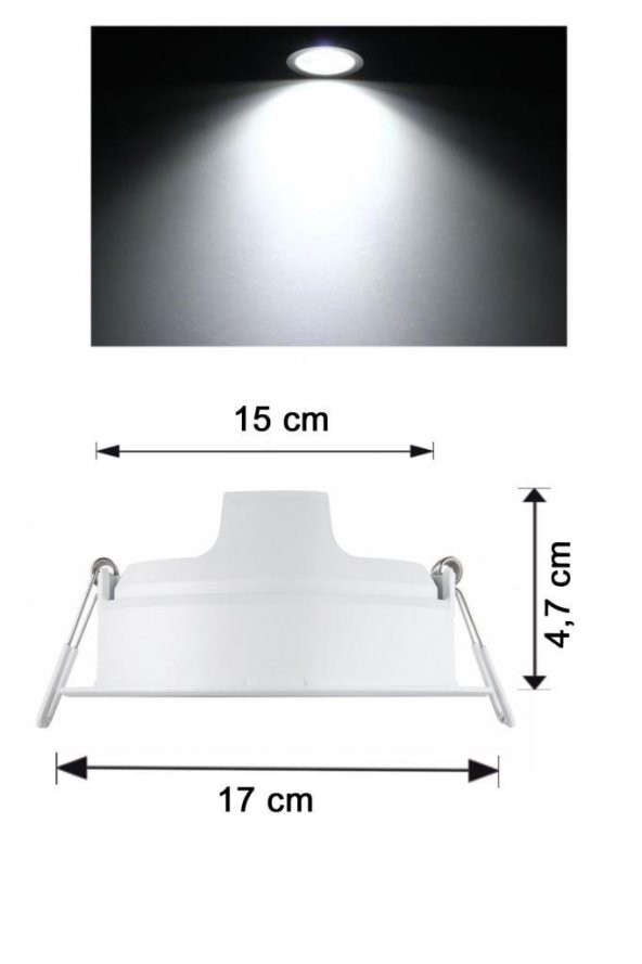 Philips Meson 16,5W Led Panel Beyaz 6500K 15 cm Mağaza Spot Armatür - 3