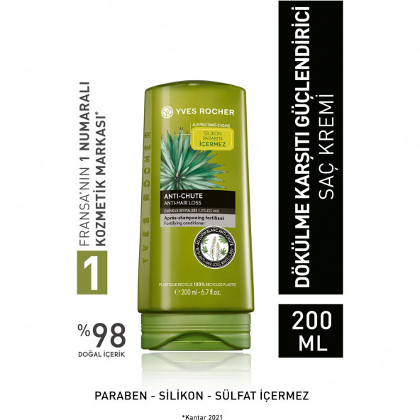 Yves Rocher Saç Oluşumunu Destekleyen ve Dökülmeyi Engelleyen Saç Kremi - 200 ml