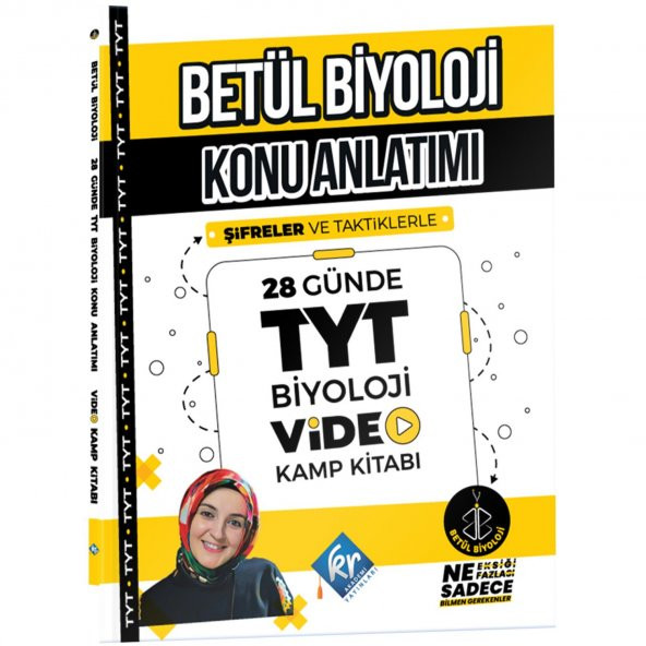 Tyt Betül Biyoloji Konu Anlatımı 28 Günde Video Kamp Kitabı Kr Akademi Yayınları