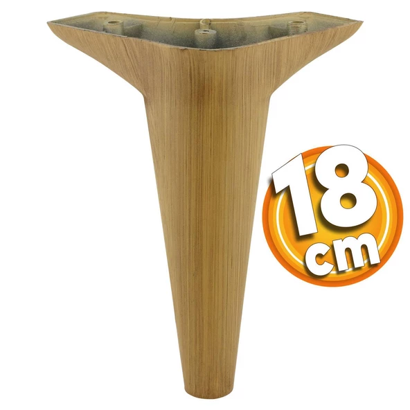 Aspen Lüks Mobilya Kanepe Koltuk Tv Ünitesi Konsol Ayağı Ayakları 18 Cm Kahverengi Ayak (4 ADET) - Resim 3
