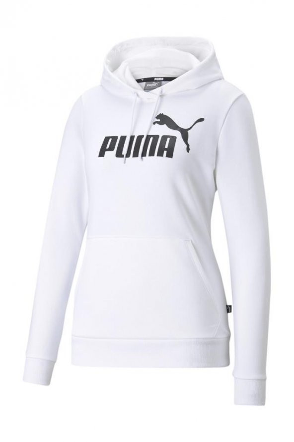 Puma ESS Logo Hoodie Kadın Sweatshirt Beyaz XS-XL