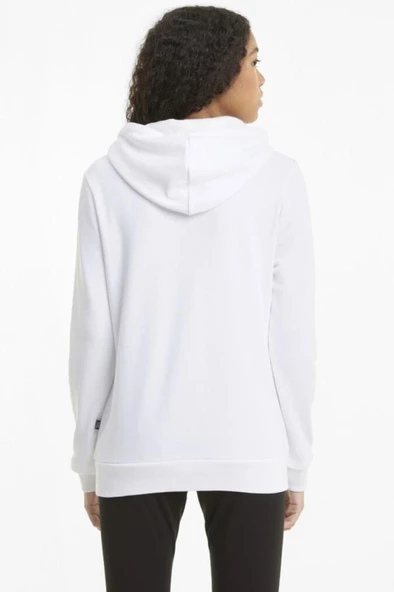 Puma ESS Logo Hoodie Kadın Sweatshirt Beyaz XS-XL - 3