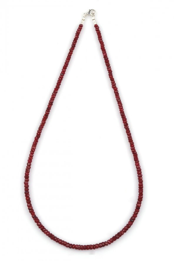 Yakut Doğal Taş Kolye Hint Kesim