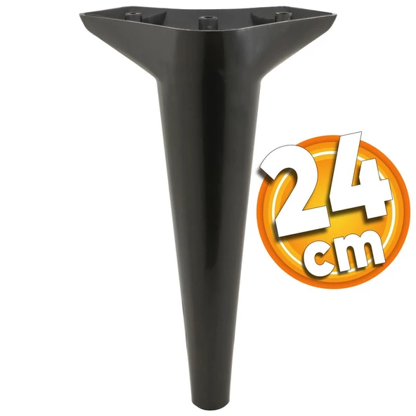 Aspen Lüks Mobilya Kanepe Koltuk Tv Ünitesi Konsol Ayağı Ayakları 24 Cm Siyah Ayak (4 ADET) - 3