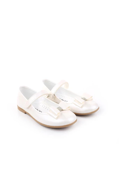 Walkenzo Ortaç 3162 Kız Çocuk Balerin Cırtlı Babet Ayakkabı - Resim 4
