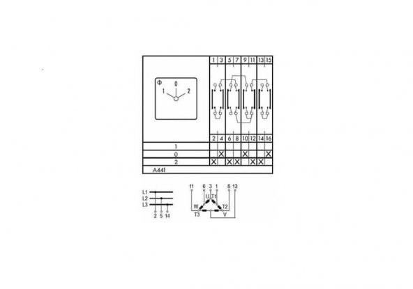 Çift Devirli Motor Şalteri CA20 A441 3x25A Kraus & Naimer - Resim 2