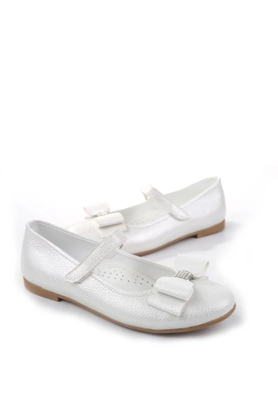 Walkenzo Ortaç 3162 Kız Çocuk Balerin Cırtlı Babet Ayakkabı - Resim 5