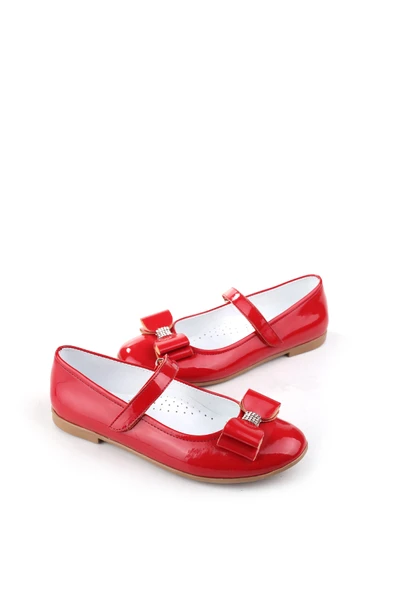 Walkenzo Ortaç 3162 Kız Çocuk Balerin Cırtlı Babet Ayakkabı - Resim 2