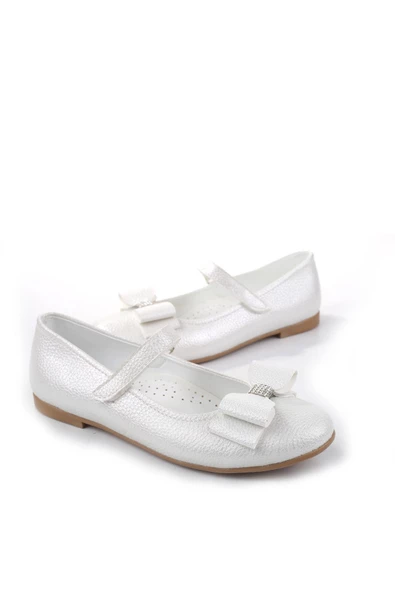 Walkenzo Ortaç 3162 Kız Çocuk Balerin Cırtlı Babet Ayakkabı - Resim 5