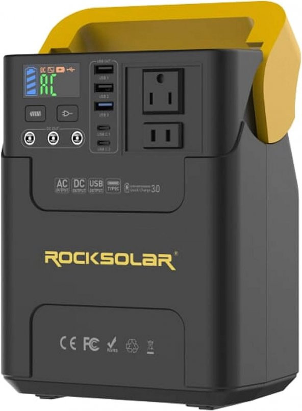 Rocksolar RS328 Taşınabilir Güç Kaynağı 222Wh (Kutusuz)