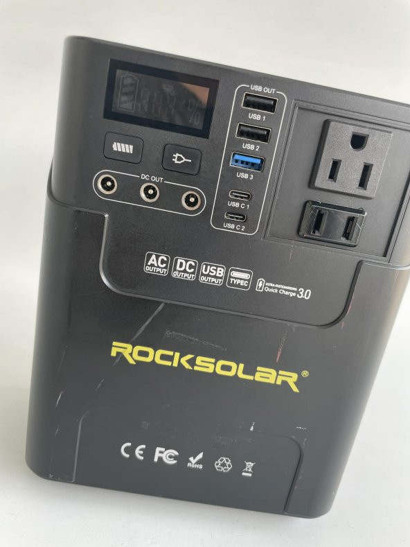 Rocksolar RS328 Taşınabilir Güç Kaynağı 222Wh (Kutusuz) - 4