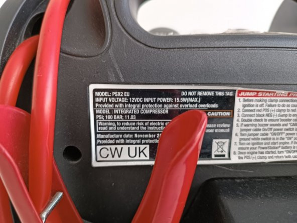 Powerstation PSX2 Akü Takviye Cihazı ve Hava Kompresörü Sorunlu 2.El - 5