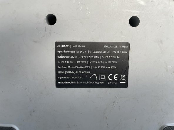 Revolt ZX-3051-675 Taşınabilir Güç Kaynağı (Kutusuz) - 6