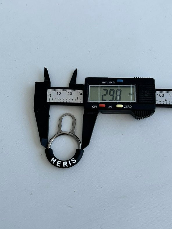 HERIS İbareli Halka Fermuar Çekme Yedeği - Metal Tutacak 100 Adet - Resim 5