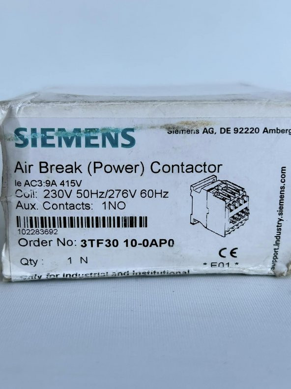 Siemens 3TF330 10-0AP0 Kontaktör 230V 50Hz - Resim 3