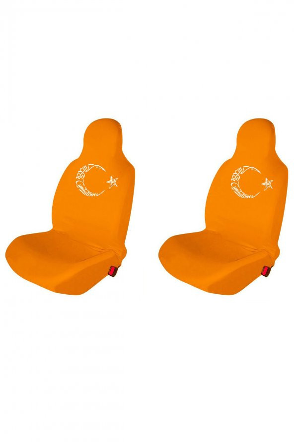 Özdemir Teks Volvo C70 Oto Koltuk Servis Kılıfı Bayrak Baskılı Ön Koltuklar Turuncu ürün görseli