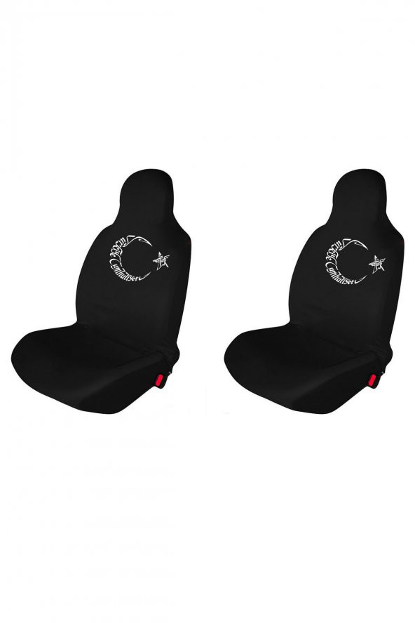 Özdemir Teks Peugeot 308 Oto Koltuk Servis Kılıfı Bayrak Baskılı Ön Koltuklar Siyah ürün görseli