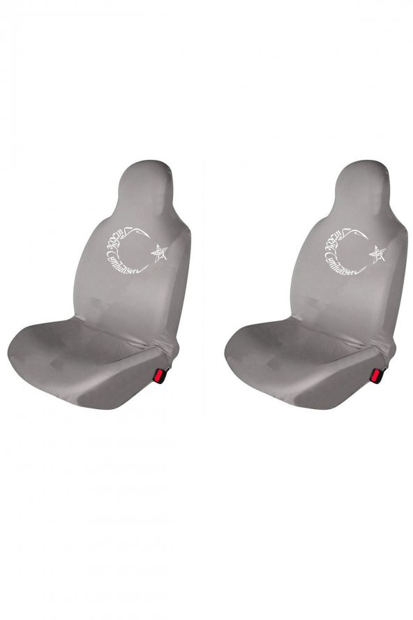 Özdemir Teks BMW Oto Koltuk Servis Kılıfı Bayrak Baskılı Ön Koltuklar Gri ürün görseli