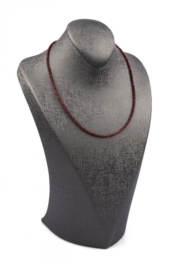 Yakut ( AA Kalite ) Doğal Taş Hint Kesim Kolye - 2