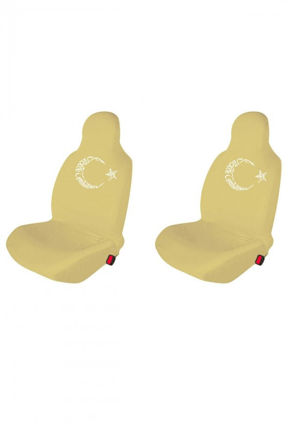 Özdemir Teks Tata Vista Oto Koltuk Servis Kılıfı Bayrak Baskılı Ön Koltuklar Kremrengi ürün görseli