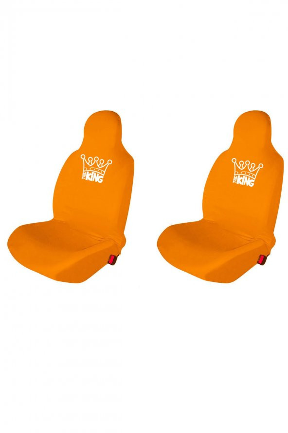 Özdemir Teks Mitsubishi Lancer Oto Koltuk Servis Kılıfı King Baskılı Ön Koltuklar Turuncu ürün görseli