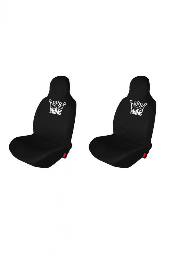 Özdemir Teks Lada Vega Oto Koltuk Servis Kılıfı King Baskılı Ön Koltuklar Siyah ürün görseli