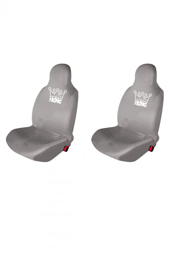 Özdemir Teks Toyota Ticari Oto Koltuk Servis Kılıfı King Baskılı Ön Koltuklar Gri ürün görseli