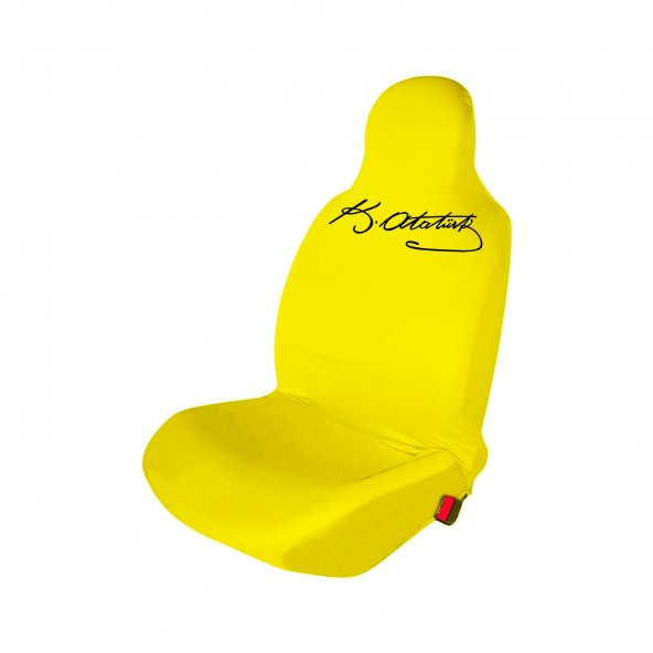 Özdemir Teks BMW Araba Koltuk Kılıfı K.Atatürk Baskılı Penye Servis Kılıfı Sarı ürün görseli
