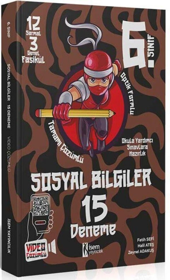 6. Sınıf Sosyal Bilgiler 15 Deneme İsem Yayınları