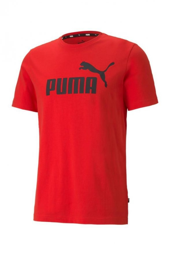 Puma ESS Logo Tee Erkek T-shirt Kırmızı S-XXL