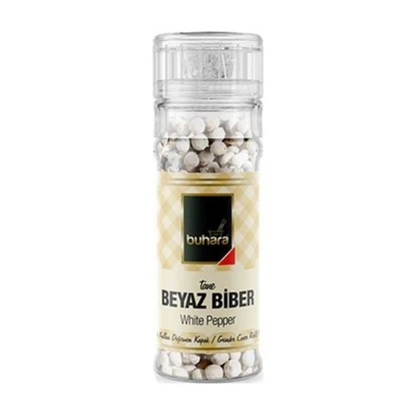 Buhara Beyaz Biber Tane Değirmen Kapak 50 g e