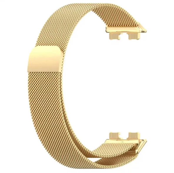 Huawei Band 8 Kordon Metal Mıknatıslı Hasır Kayış - 7