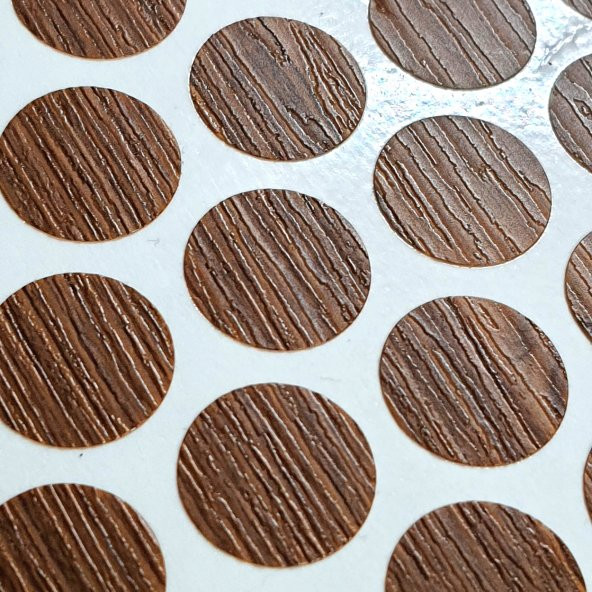 AletÇantam Yapışkanlı Tıpa Mobilya Dolap Vida Kapatma Gizleme Yapıştırma Kapağı Ceviz -100 Adet - 2