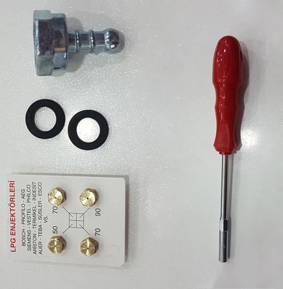 LPG OCAK ENJEKTÖR 7 LOKMA ANAHTAR DİRSEK CONTA - 4