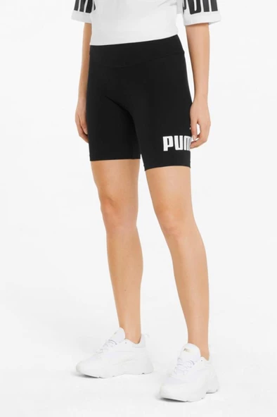 Puma Logo Short Leggings Kadın Kısa Tayt Siyah XS-XL - 3