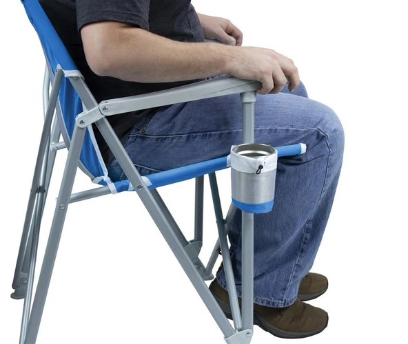 Gci Outdoor SunShade Captain's Chair Güneşlikli Katlanır Plaj Sandalyesi Mavi - 8