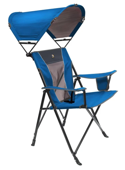 Gci Outdoor SunShade Comfort Pro Chair™ Güneşlikli Katlanır Plaj Sandalyesi Mavi - 5