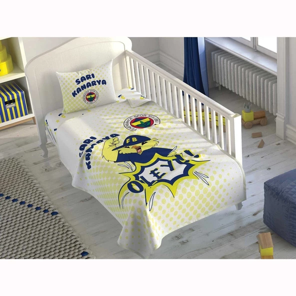 TAÇ FB MİNİK KANARYA OLEY BABY BEBEK PİKE TAKIMI LİSANSLI