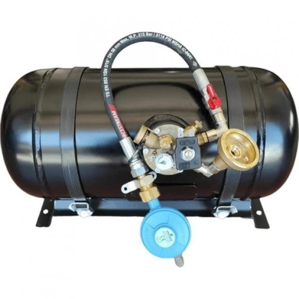 Step Karavan Lpg Tankı Yatay 32 Litre Hazır Set