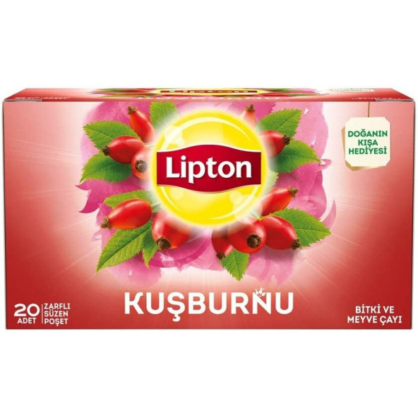 Lipton Kuşburnu Bardak Poşet Bitki Çayı 20'li Paket