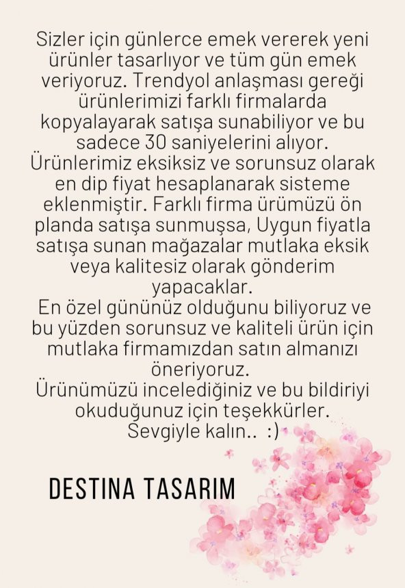 Kız isteme çiçeği, Yapay söz çiçeği - 8
