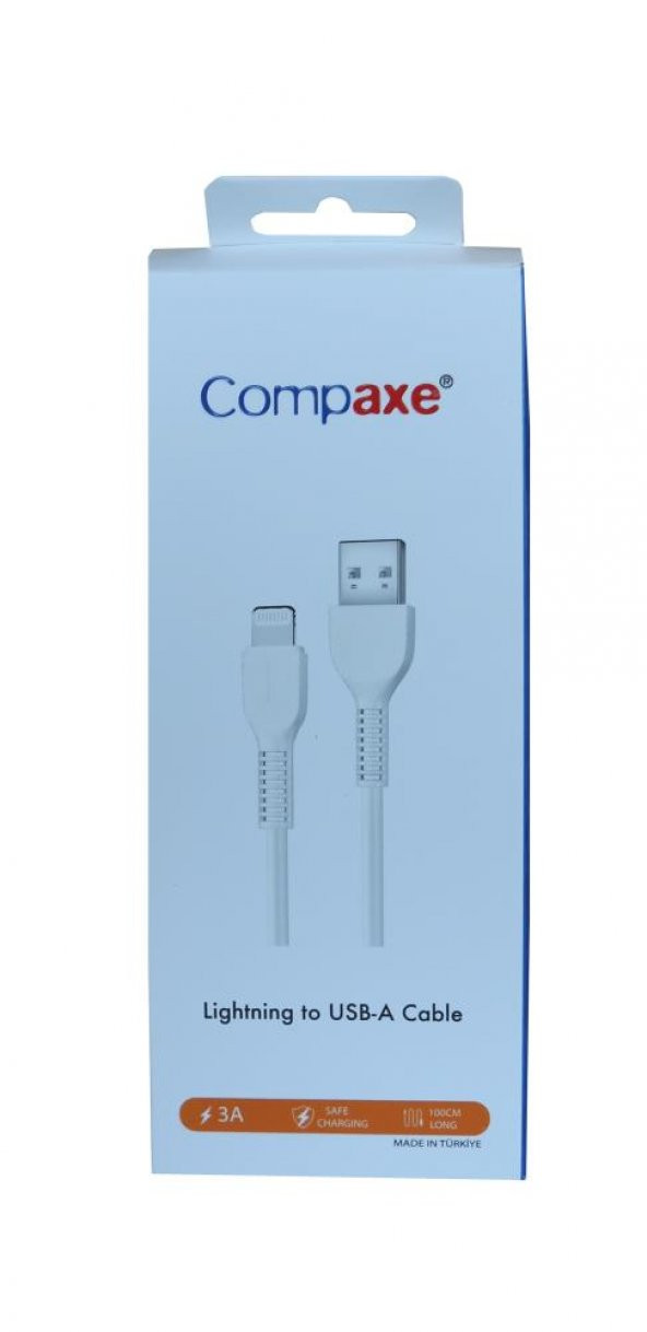 Compaxe CTK-BLU Usb 3.0 1mt 3A Lightning Şarj Kablosu