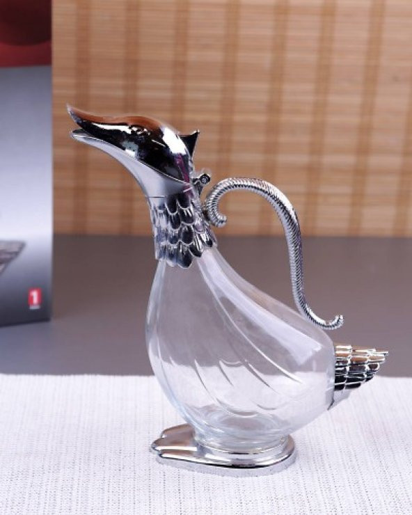 Sürahi Cam Ördek - Gümüş Başlık - 3