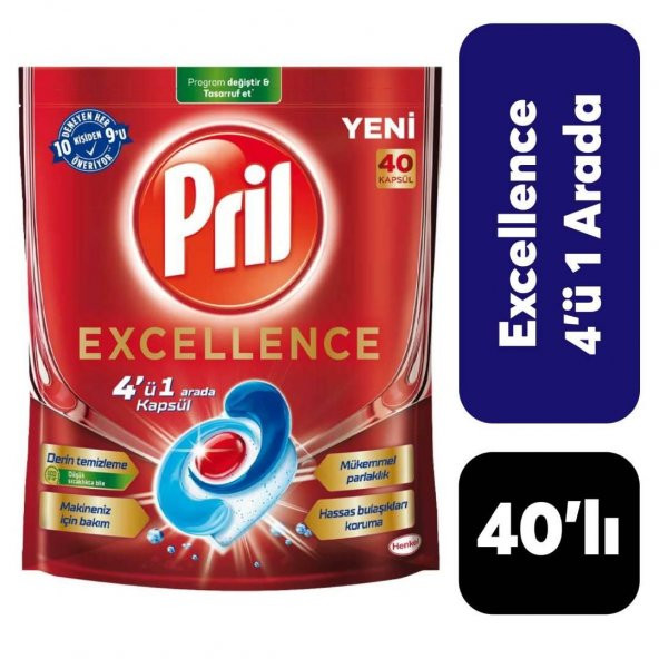 Pril Excellence 4ü 1 Arada 40lı Kapsül